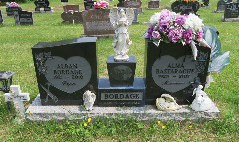 Pierre tombale de Alban Bordage