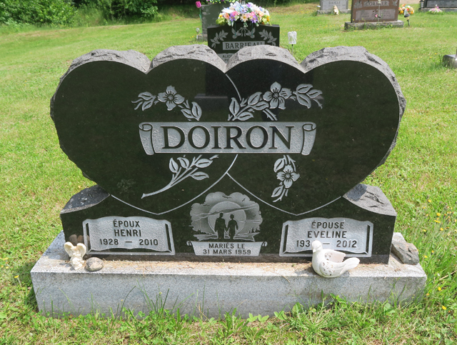 Pierre tomable de Henri Doiron et Evéline Richard